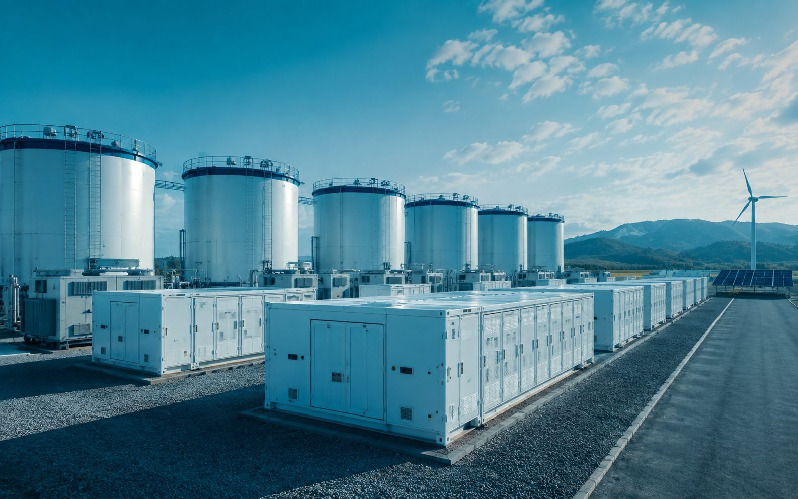 Vanadium flow battery installation
